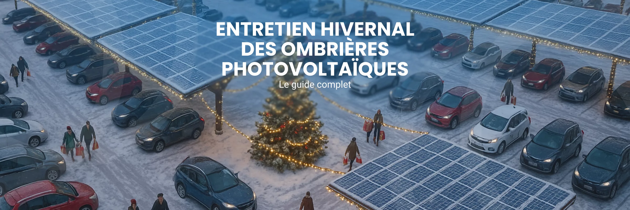 Entretien hivernal des ombrières photovoltaïques : le guide complet pour les professionnels